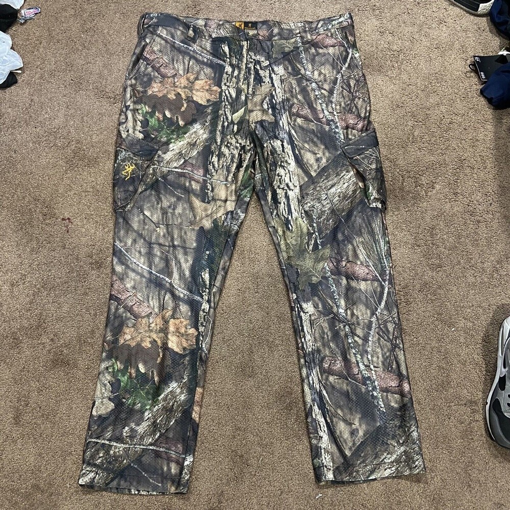 Mens Browning Pants Forest Camo Breathable Hunting Pants Size 3XL - Picture 7 of 7